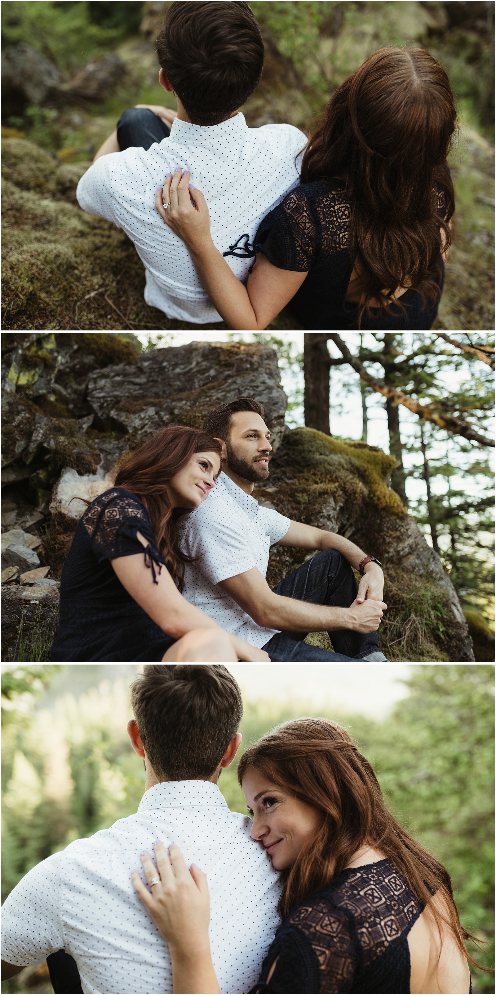 Adventurous engagement shoot in the Columbia River Gorge
