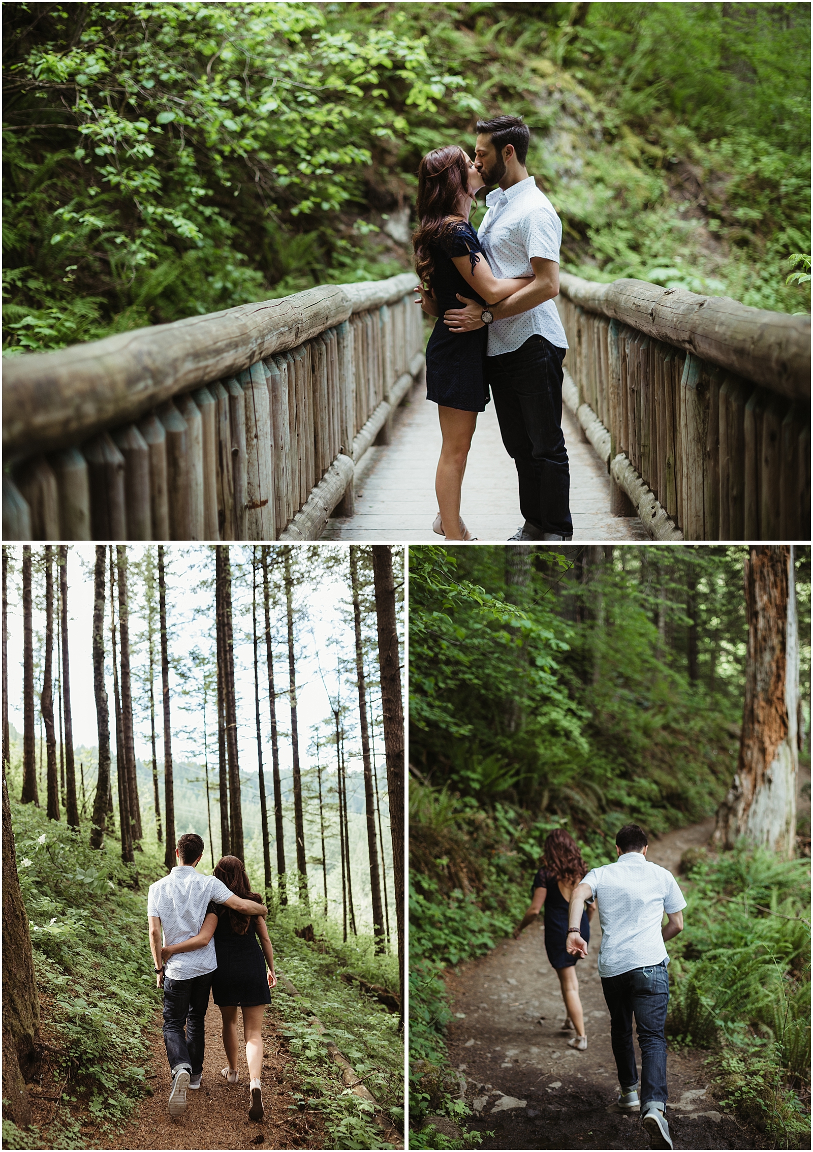 Forest engagement shoot in Columbia River Gorge