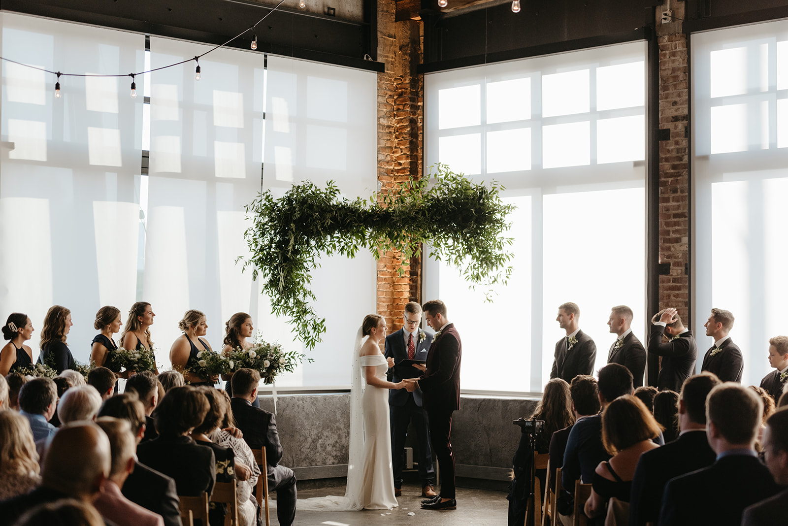 modern wedding ceremony at the Leftbank Annex